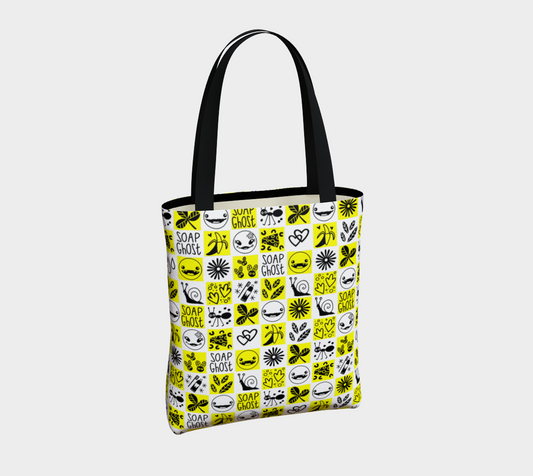 SG Yellow Check Tote