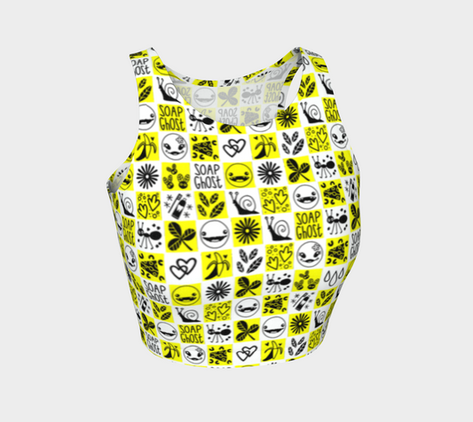 Athletic Crop-Top  SG Checkered