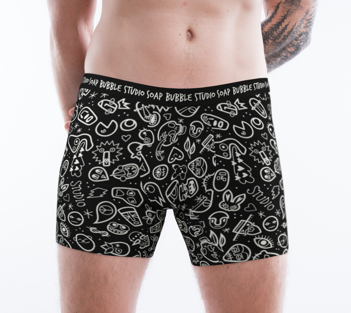 Boxer Brief Faces B/W
