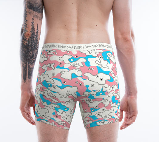 Boxer Brief Googly-Camo Pastel