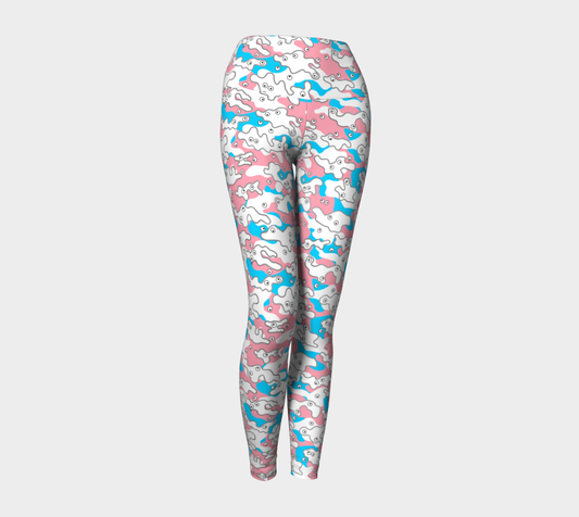 Leggings Googly-Camo Pastel