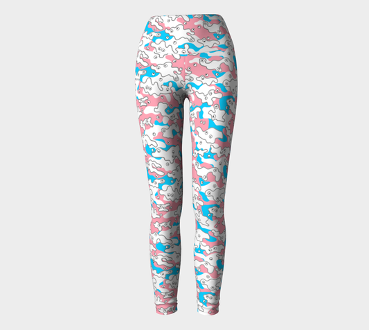 Leggings Googly-Camo Pastel